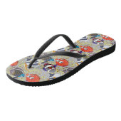 Tongs Aquatic animals pattern | ocean underwater life 40 (Incliné)