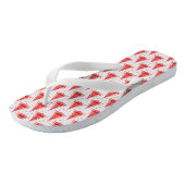 Tongs Arbre de Noël Design Motif rouge (Incliné)