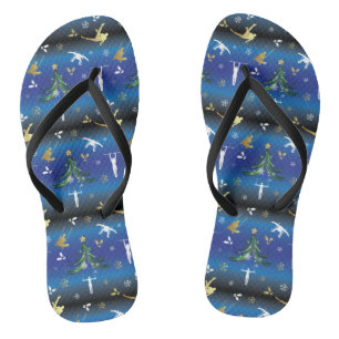 Tongs Arbre de Noël Flocon de neige Gymnastique masculin