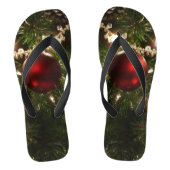 Tongs Arbre de Noël I Vacances Plutôt vert et rouge (Semelle)