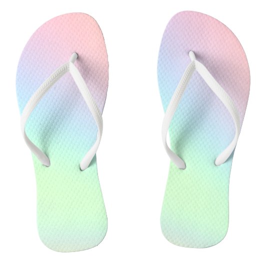 Tongs Arc-en-ciel pastel de couleur (Semelle)