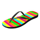 Tongs "Arc-en-ciel rayé" (Incliné)
