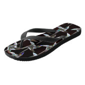 Tongs Argent iridescente mouvement torsion puissance du  (Incliné)