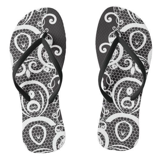 Tongs Arrière - plan 1 de dentelle (Semelle)