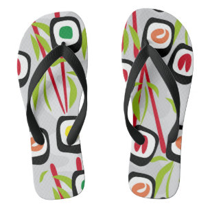 Tongs Arrière - plan de sushi
