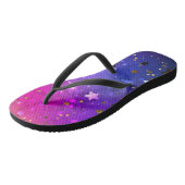 Tongs Arrière - plan rose brillant (Incliné)
