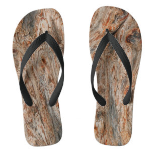 Tongs Arrière - plan rustique en bois naturel