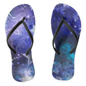 Tongs Arrière - plan spatial avec étoiles (Semelle)