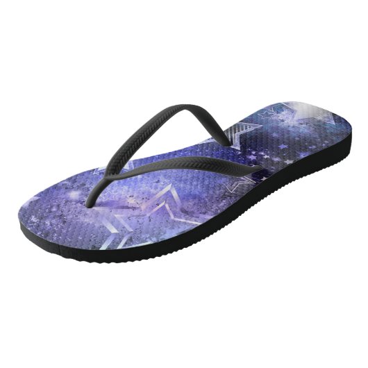 Tongs Arrière - plan spatial avec étoiles (Incliné)