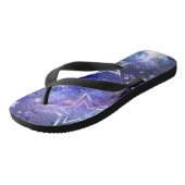 Tongs Arrière - plan spatial avec étoiles (Incliné)