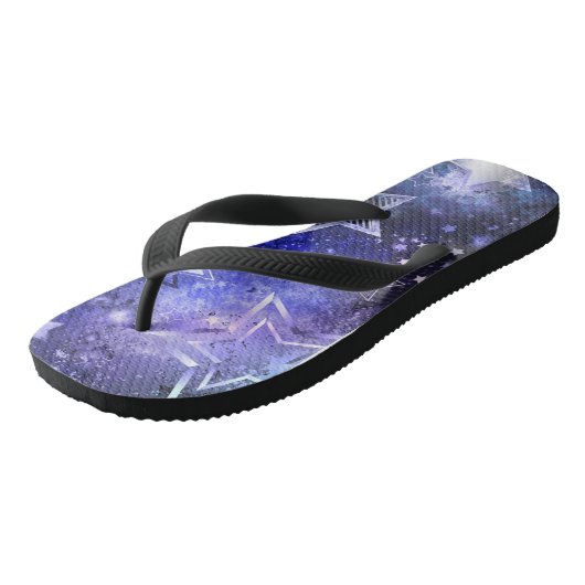 Tongs Arrière - plan spatial avec étoiles (Incliné)