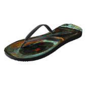 Tongs Art abstrait découpé dans le temps (Incliné)