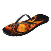 Tongs Art Abstrait Fireball (Incliné)