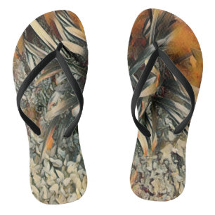 Tongs Art floral