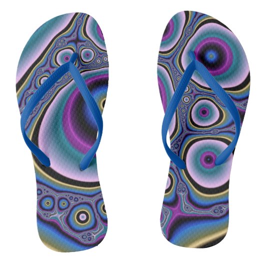 Tongs Art fractal coloré (Semelle)