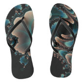 Tongs Art fractal Mauve Bleu (Semelle)