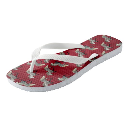 Tongs Astrid en Rouge (Incliné)