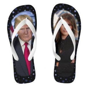 TONGS ATOUT DE DONALD ET DE MELANIA