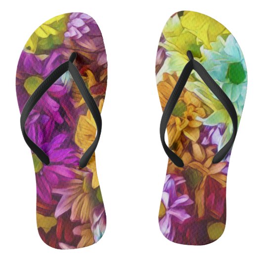 Tongs Automne en fleurs (Semelle)