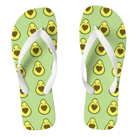 Tongs Avocado Love Cute Avocado avec coeur (Semelle)
