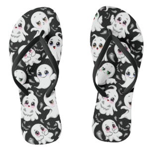 Tongs Baby Ghosts Éffrayant mignon Halloween humeur