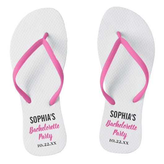 Tongs Bachelorette Party Favoriser la typographie modern (Semelle)