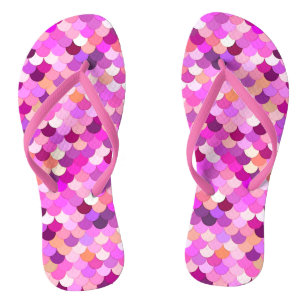 Tongs Balances de sirènes, violet, améthyste et corail