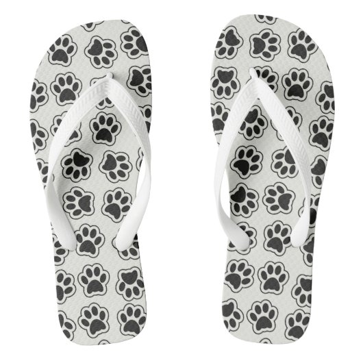 Tongs Balles noires, Paws de chien, Paws de chat, Plan (Semelle)