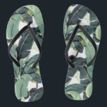 Tongs Banana Feuille Palm Tropical Slim Strap Flops<br><div class="desc">Banana Leaf Palm Tropical Slim Strap Flip Flops</div>
