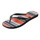 Tongs Bandes bleues orange (Incliné)