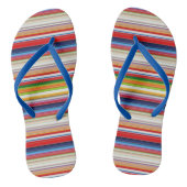 Tongs Bandes chaudes et colorées (Semelle)