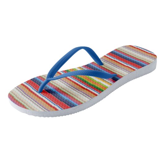 Tongs Bandes chaudes et colorées (Incliné)