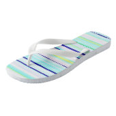 Tongs Bandes colorées abstraites (Incliné)