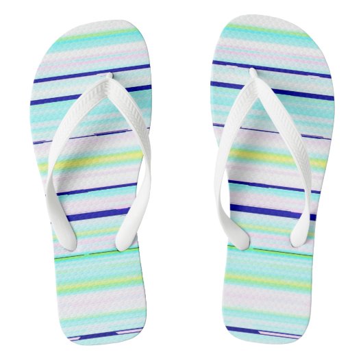 Tongs Bandes colorées abstraites (Semelle)