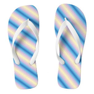 Tongs Bandes diagonales Pastel