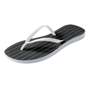 Tongs Bandes noires et blanches