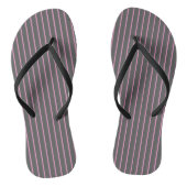 Tongs Bandes roses et gris (Semelle)