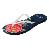 Tongs BARRIÈRE DE BOSS LADY / Pignons floraux rouges bot (Incliné)