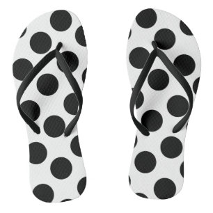 Tongs Bascules électroniques blanches et noires de poin