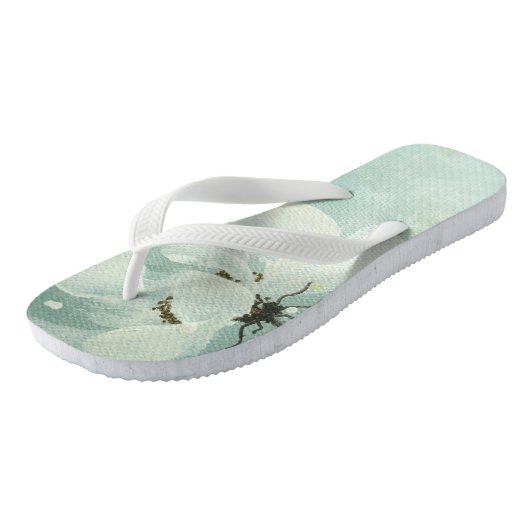 Tongs bascules électroniques de fleur blanche (Incliné)