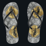 Tongs Bascules électroniques de Gatsby d'art déco<br><div class="desc">Conçu par la fille de Frankie. Grand pour donner comme cadeau pour vous l'art déco des années 1920 de Gatsby épousant la partie nuptiale.</div>