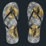 Tongs Bascules électroniques de Gatsby d'art déco<br><div class="desc">Conçu par la fille de Frankie. Grand pour donner comme cadeau pour vous l'art déco des années 1920 de Gatsby épousant la partie nuptiale.</div>