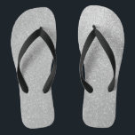 Tongs Bascules électroniques de plage d'image<br><div class="desc">Le noir de Faux et l'image d'impression de parties scintillantes d'argent échouent des bascules électroniques. Sandales faites sur commande fraîches avec la conception d'or. Couleurs personnalisables d'arrière - plan. Faites vos propres pantoufles de bascule de nouveauté pour l'été. Accessoires à la mode de surf pour des femmes des hommes et...</div>