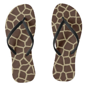 Tongs Bascules électroniques d'impression de girafe