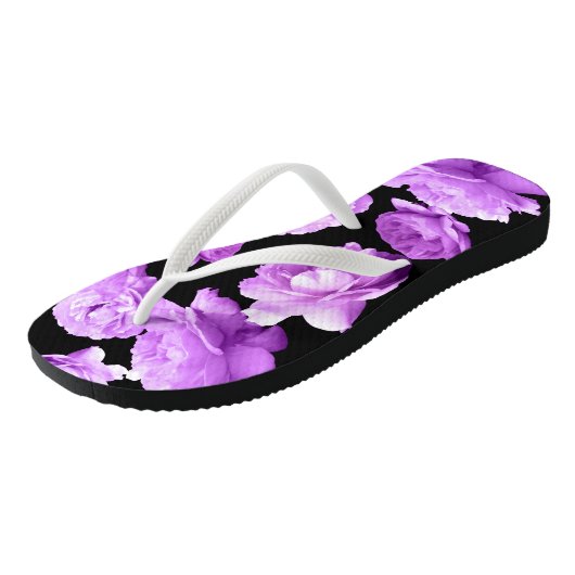 Tongs Bascules électroniques florales pourpres (Incliné)