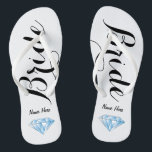 Tongs Bascules électroniques personnalisées de jeune<br><div class="desc">Les paires parfaites de bascules électroniques pour que la jeune mariée soit !  Personnalisez-les avec son nom,  ou enlevez tous ensemble.  Cette paire inclut également un diamant sur le talon qui peut être aussi bien enlevé.</div>
