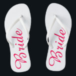 Tongs Bascules électroniques roses de jeune mariée<br><div class="desc">Bascules électroniques roses de jeune mariée.  Cliquez sur la "personnaliser il !" boutonnez pour ajouter le texte et plus !</div>