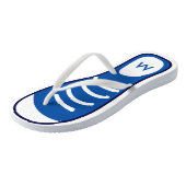 Tongs Basket bleu marine Chaussures Cool drôle look Mono (Incliné)