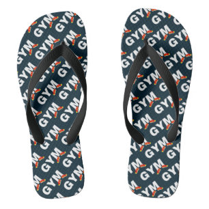 Tongs Baskets de texte de la salle de sport