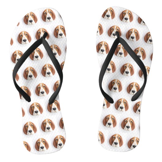Tongs Basset Hound Dog 3D inspiré (Semelle)